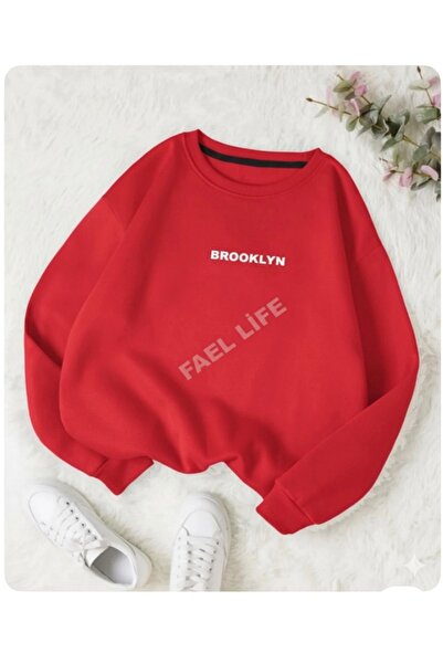 FAEL LİFE تي شيرت يونيسكس بياقة دائرية مطبوع عليه بروكلين للرجال/النساء