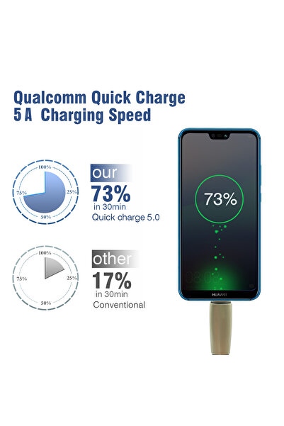 cheshide DO1 Type-C USB Fast Charging Cable 120W 5A Heavy Duty Braided 1.2M Data Line