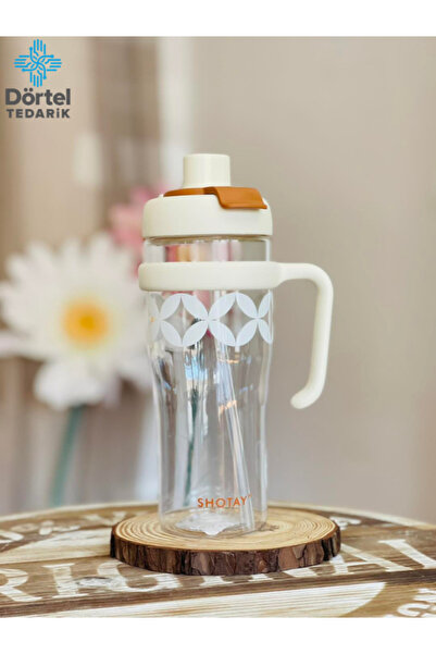 Tohana H2O Tritan Water Bottle with Handle and Straw 1250 ml