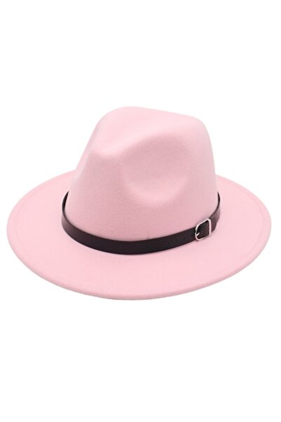 menz ® Unisex Nomad hat, decorative band, pale pink, adjustable 55-57