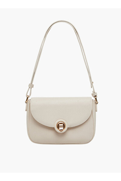 Flora Bella by Shoexpress حقيبة كتف صلبة بقفل قلاب - ارتفاع 6 سم × عرض 17 سم