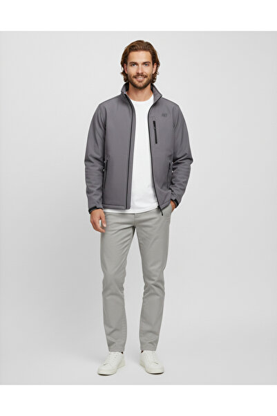 New Balance Mnj3301 Smoked Soft Shell Waterproof Men's Sweat Coat