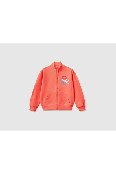 United Colors of Benetton جاكيت أطفال بسحاب وغطاء للرأس