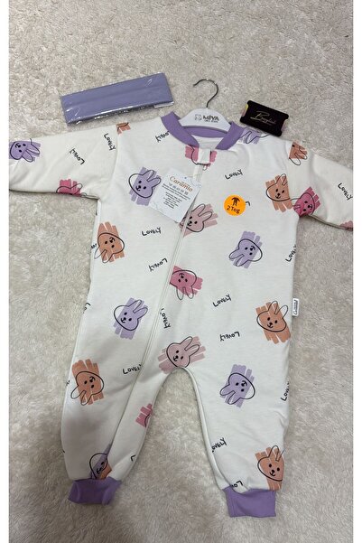 berylink كيس نوم للأطفال من نوع 2 توغ مملوء بالألياف ومزين بنقشة الأرانب