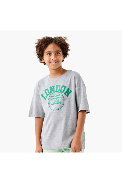 Lee Cooper Logo Detail T-shirt with Short Sleeves