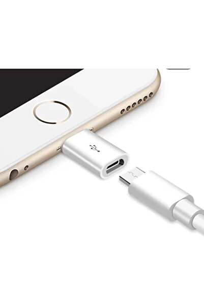 Mini OTG Uç Çevirici Mikro USB to iPhone – Şarj ve Data Kablosu Dönüştürücü Uç 1 Adet