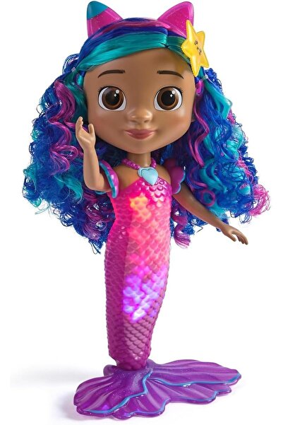 Gabby's Dollhouse :دمية حورية البحر جابي المقاومة للماء من سينج آند شاين مع أ...