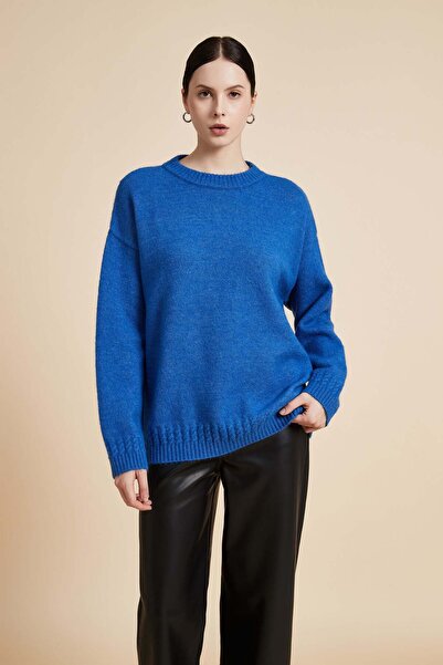 Yola سترة بأكمام طويلة وياقة دائرية