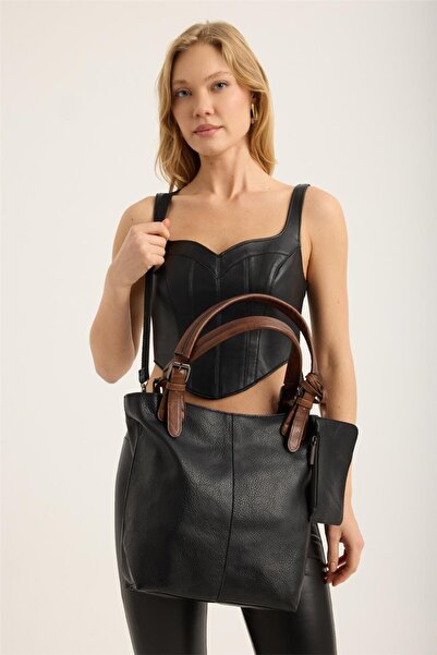 HomeStore Piece Stitched Bag with Wallet