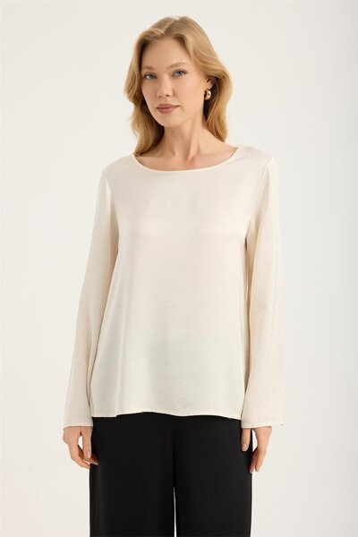 HomeStore Bluză cu gât rotund