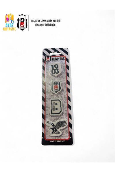 AYZTOYS KIRTASİYE Beşiktaş Lisanslı 4 Parça Silgi Seti- Öğrenci Silgi Seti