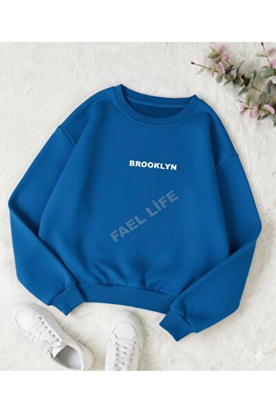 FAEL LİFE تي شيرت يونيسكس بياقة دائرية مطبوع عليه بروكلين للرجال/النساء