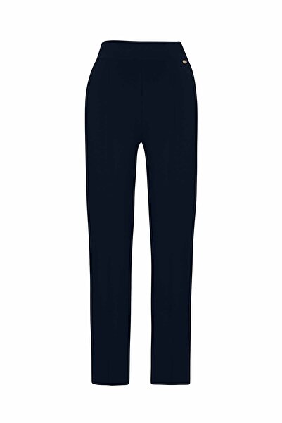 MISS DALIDA Dar Paça Triko Lacivert Pantolon