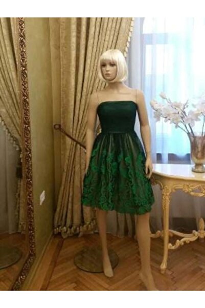 Jovani New York Rochie de ocazie verde scurta baby doll din tulle