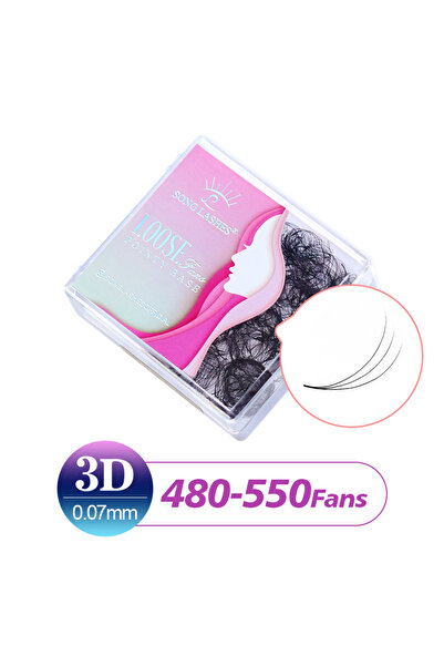 Choice45 رموش سونغ ثلاثية الأبعاد 10 مم D-007، رموش بروميد فانز ثلاثية الأبعا...