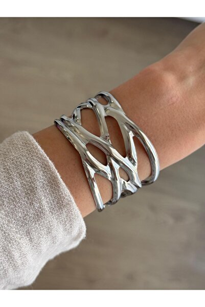 İREM YILDIZ Zarif Model Silver Kelepçe