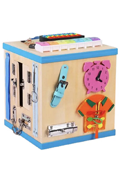 Krista Centru pentru pui cu activități multiple, tip Busy Board, din lemn