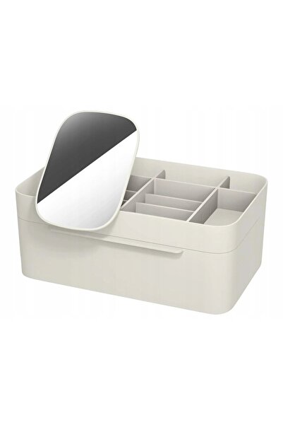 UBX Cosmetic organizer with mirror, 10 compartments, plastic, 30x18.5x12.5 cm...