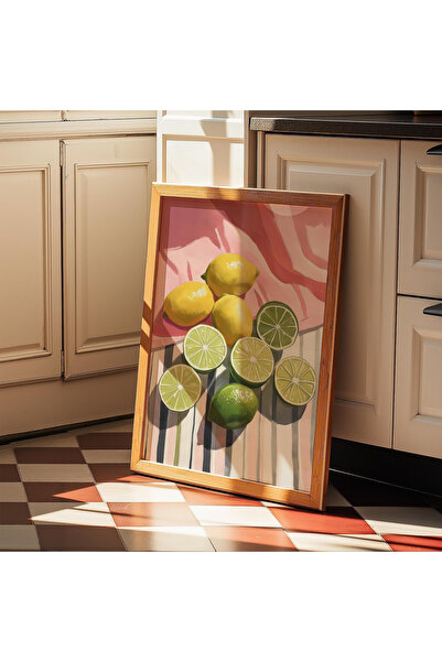 Tuba Decor Tablou de bucătărie dintr-o singură bucată cu rama din lemn