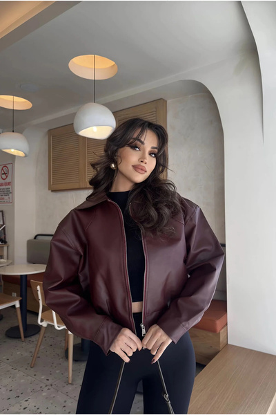 Jaglion Bavera Women's Bomber Zr Model Leather Jacket