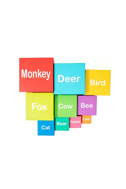 Picodino Stackable educational blocks set, 10 boxes – Learn numbers 1-10, interactive game