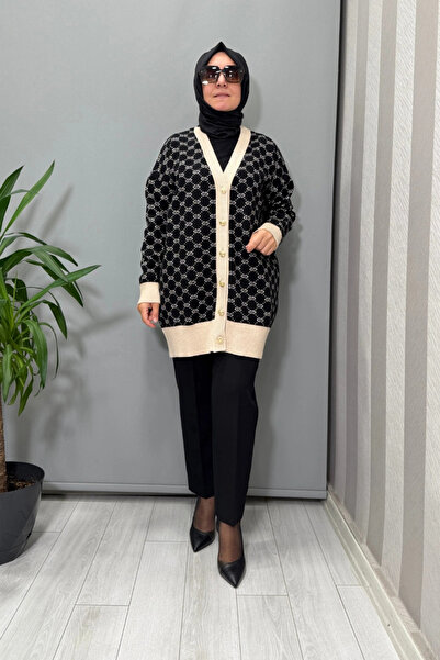 Ghisa Hırka Siyah-Taş 26KOBHRK3083