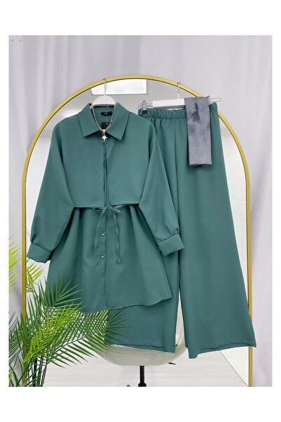 YEDİLALE Windshield with Belt at the Waist Double Set