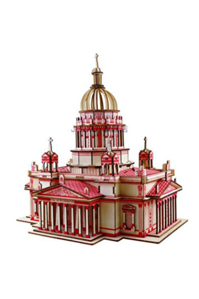 Krista Machetă 3D din lemn a Catedralei Issa din Kiev, 238 de piese