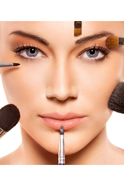 zola Set de 12 pensule de machiaj, cu suport, negre