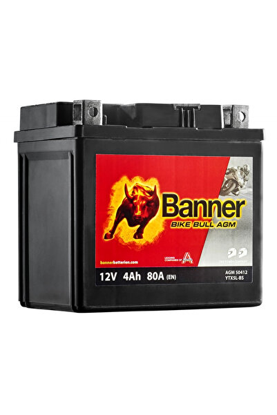 Banner 12 V 4 AH MOTOR AKÜSÜ BTX5L-BS - YTX5L-BS