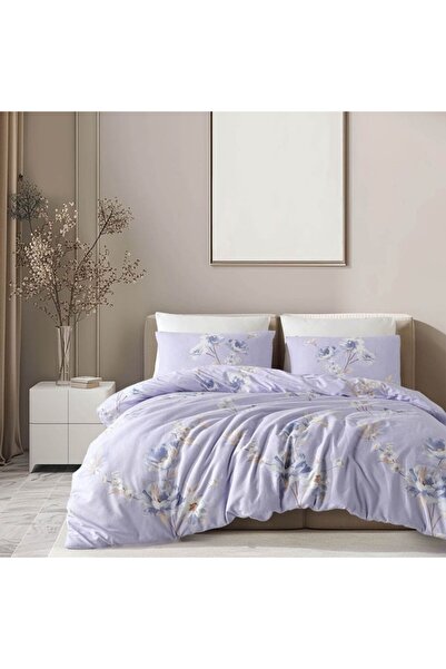 Bahar Tekstil 100% βαμβακερά σεντόνια ranforce, Bahar Home, Asmin λιλά με λου...