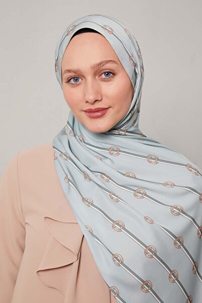 Levidor Su Yeşili Çizgili Halka Desen Club Şal