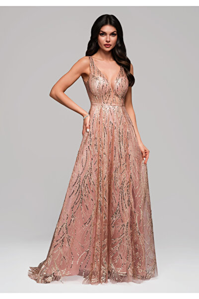 OMBRE Βραδινό φόρεμα - ροζ LA-OM-DLR148