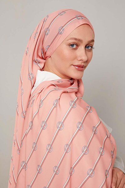 Levidor Salmon striped ring pattern club shawl