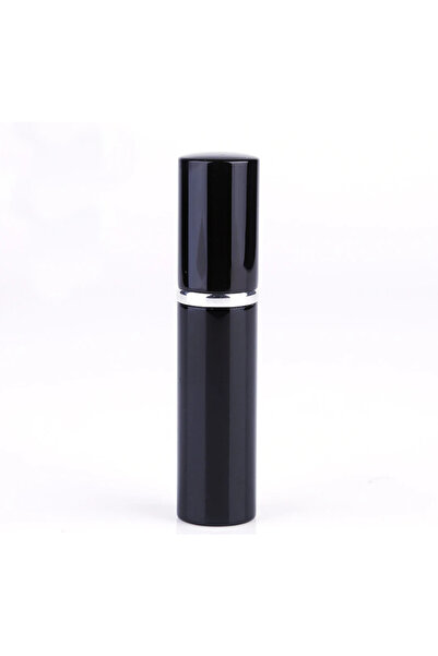 zola Sticlă de parfum reîncărcabilă cu atomizor, neagră, 9,5x2,3 cm, 10 ml