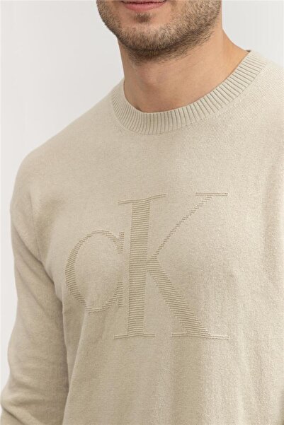 Calvin Klein CK INTARSIA MIX STITCH SWEATER