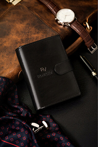 Other Extensive men's wallet made of genuine leather with RFID system - Rovicky