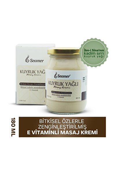 SEAMER Kuyruk Yağlı Masaj Kremi 180 ml E Vitamini ve Bitkisel Özlerle Zenginl...
