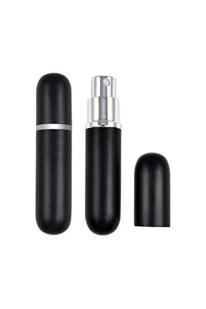 zola Refillable perfume bottle with atomizer, black, 8 cm, 5 ml