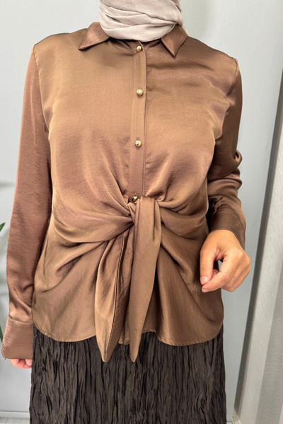 clande Blouse Brown 3015