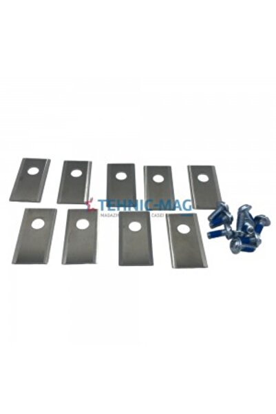 Everest Parkside Robot Lawn Mower Blades (Set of 9 + screws) - 36 mm