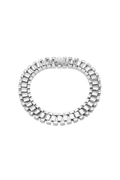 Bijuteria SORELLY Ceas cubanez cu brățară din argint și pietre de zirconiu