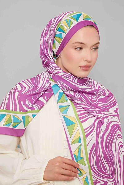 Levidor Purple zebra pattern club shawl