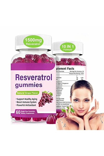 WELLBODY Resveratrol Vegan 99% Supplement – Protects Cells and Supports Youthfulness, 60 Gummies