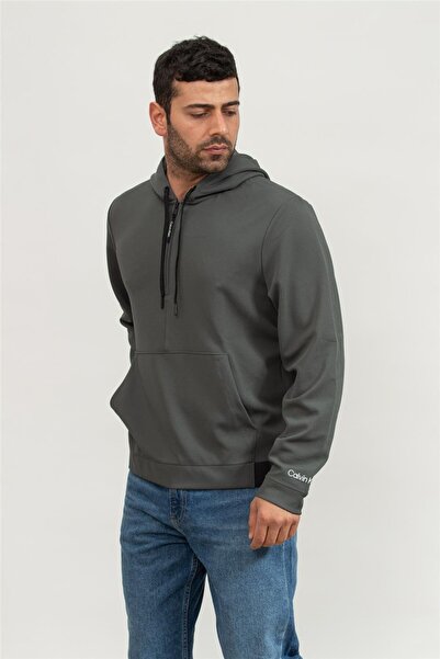 Calvin Klein Pw 1/4 Zip Hoodie Erkek Triko