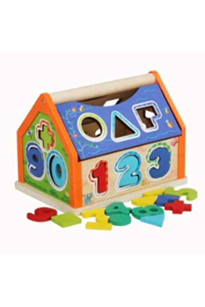 Krista Cutie de activități de sortare din lemn, forme și figurine, multicoloră