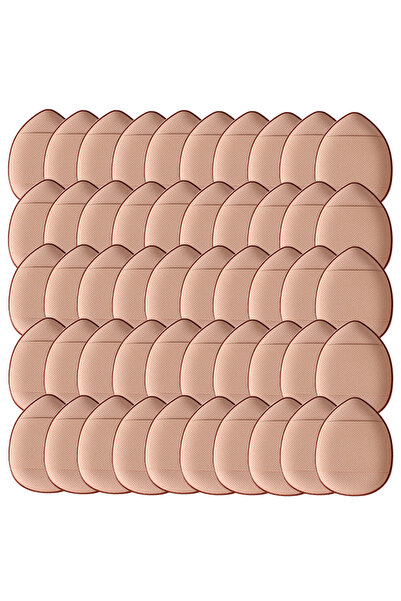 Choice6 بني 50 قطعة 50/100 قطعة إسفنجة مكياج صغيرة الحجم على شكل إصبع إسفنجية...