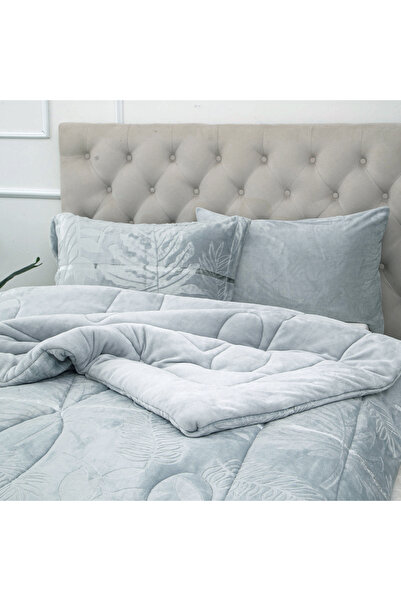 sadir Linda Luxury Velvet Winter Duvet Set, Single and a Half, 4 Pieces