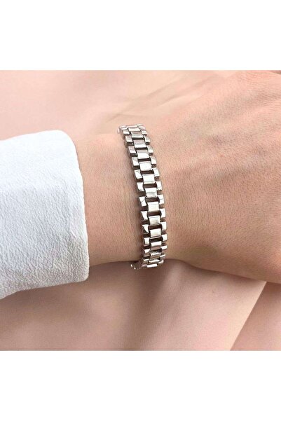 Bijuteria SORELLY Ceas cubanez cu brățară din argint și pietre de zirconiu