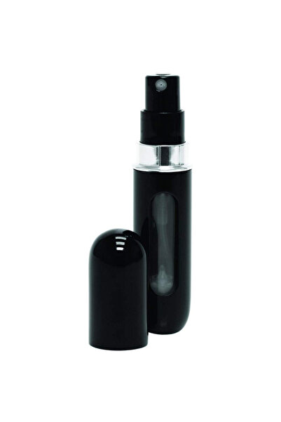 zola Refillable perfume bottle with atomizer, black, 8 cm, 5 ml